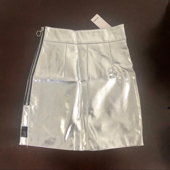 Storets metallic grey skirt nwt - Picture 6 of 7